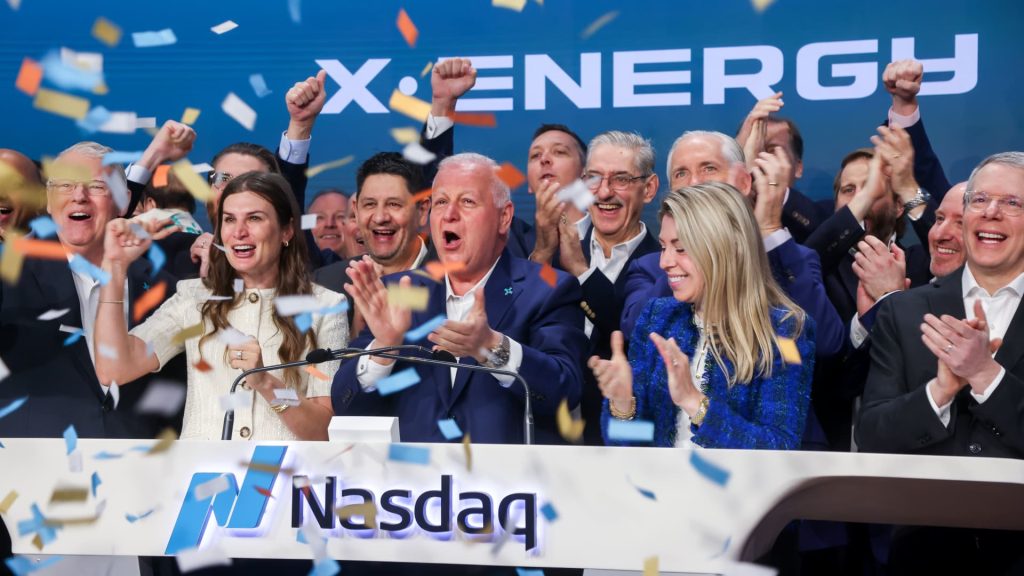 Shares of nuclear reactor company X-Energy rose 26% in a strong start.