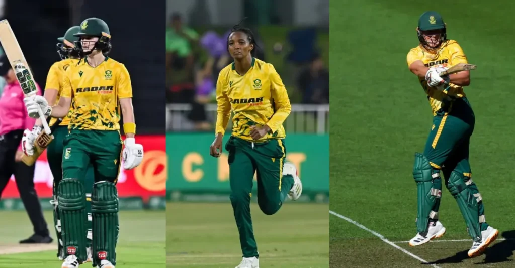 South Africa defeated India in the first women's T20 match due to the brilliant bowling of Laura Wolvaardt, Anne Dirksen and Ayabonga Khaka.