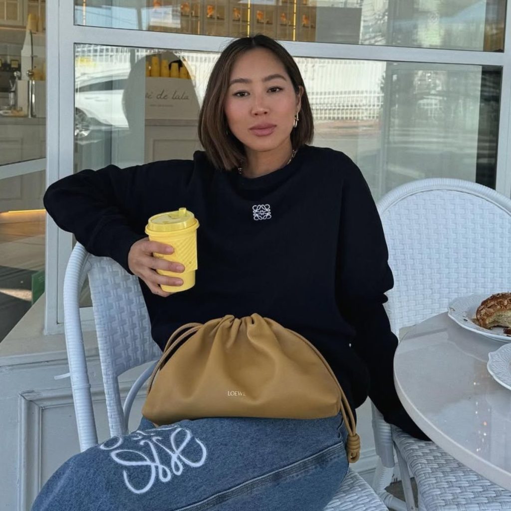 Stylish people everywhere are carrying Loewe Flamenco bags