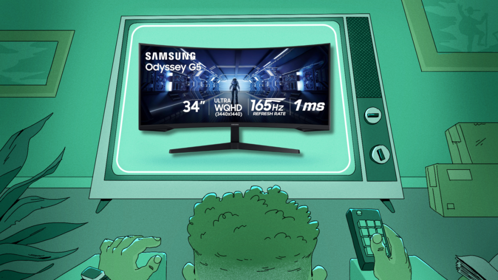 The Samsung Odyssey G5 Gaming Monitor is $120 off right now