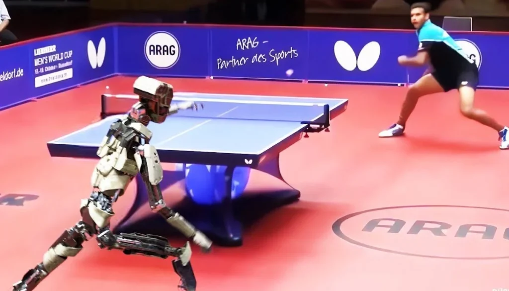 The first AI robot to defeat professional table tennis players