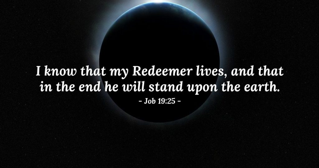 Today's verse - Job 19:25