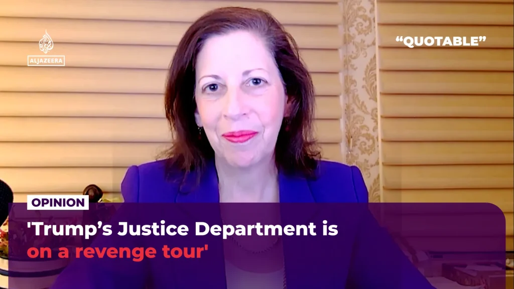 'Trump's Justice Department is on a journey of revenge' donald trump
