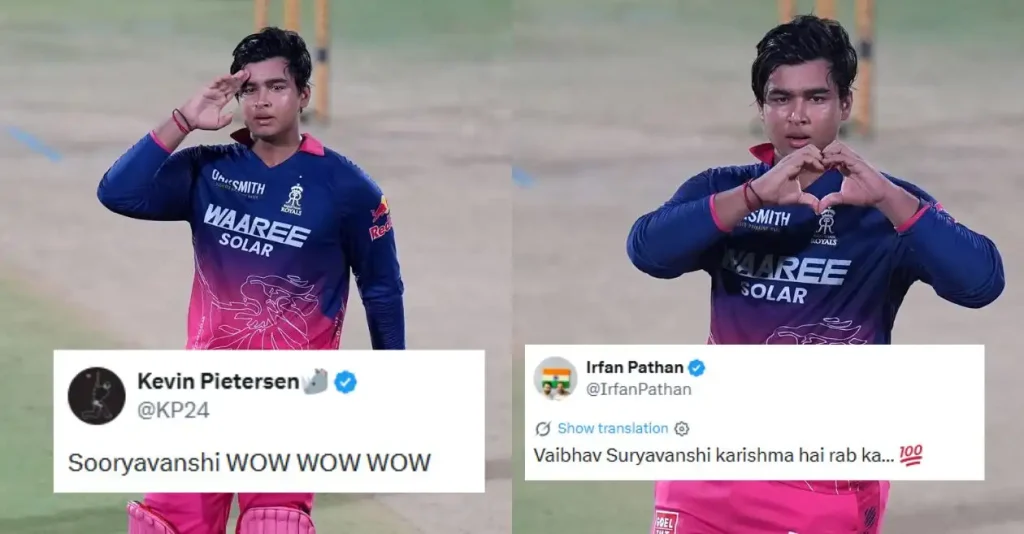 Vaibhav Suryavanshi lights up Jaipur with brilliant century in RR vs SRH IPL 2026 match, fans go crazy