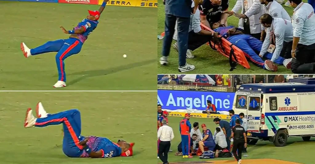WATCH: Lungi Ngidi taken to hospital after suffering horrific head injury during DC vs PBKS IPL 2026 clash