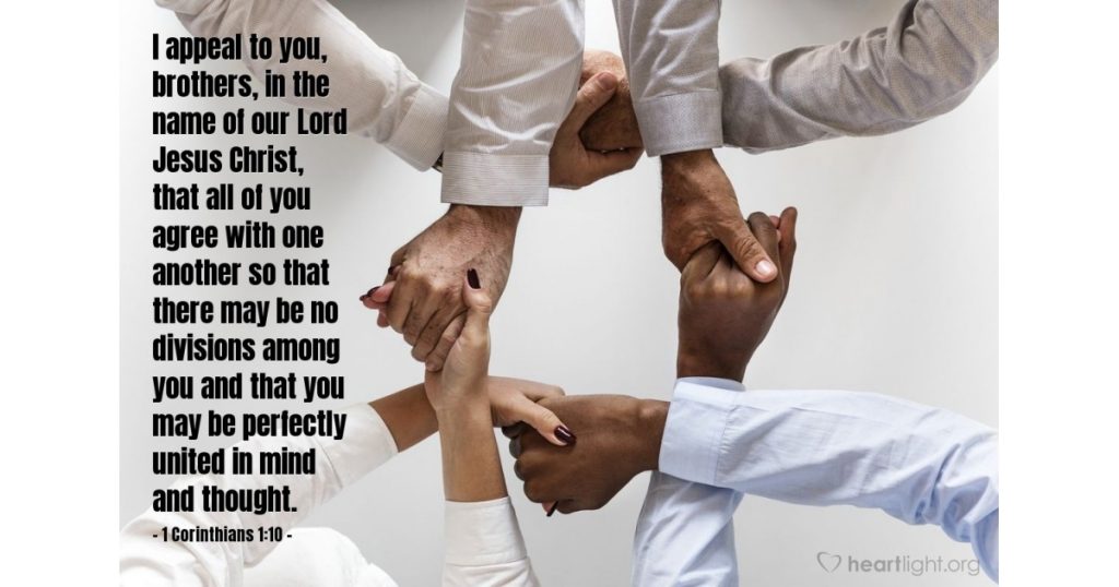 1 Corinthians 1:10 — Verse of the Day for 05/21/2026