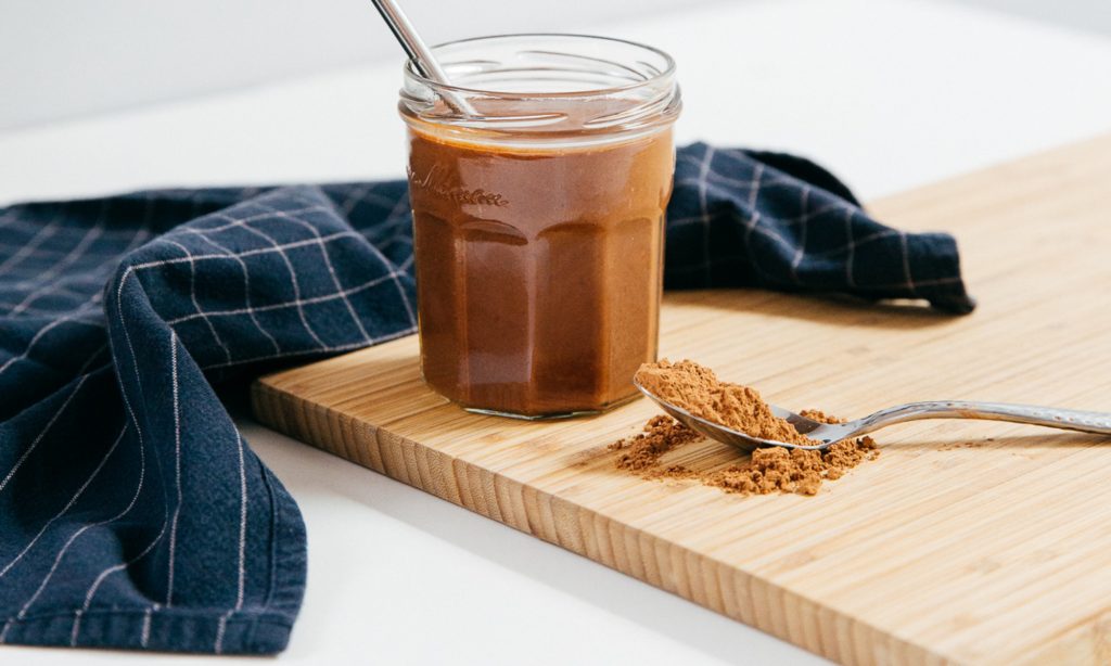 A healthy chocolate collagen shake that tastes like dessert