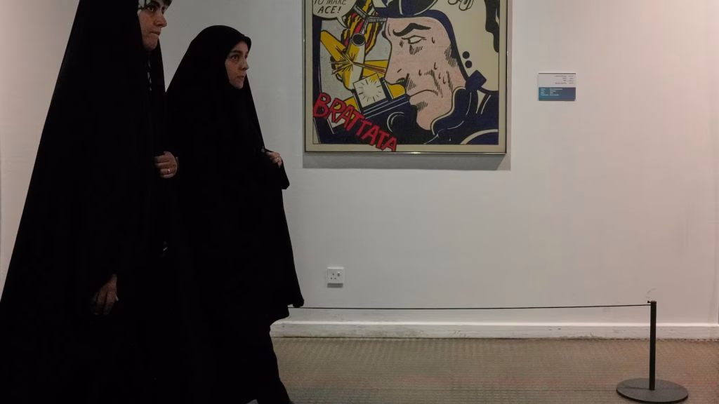 A rare exhibit of American art depicting the war is housed in an Iranian museum