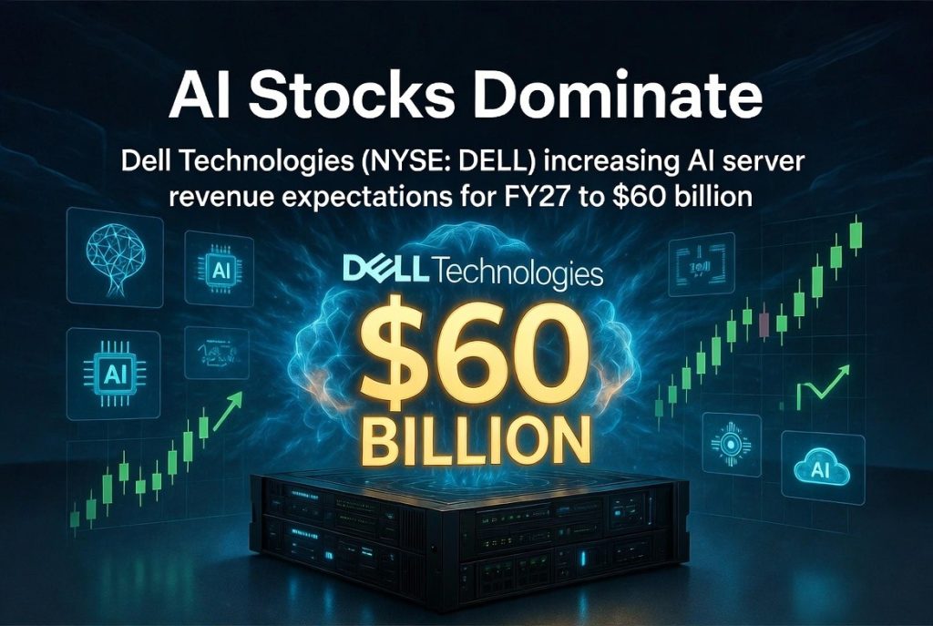 AI stocks dominate – Dell Technologies (NYSE: DELL) raises AI server revenue expectations to $60 billion for fiscal 2027