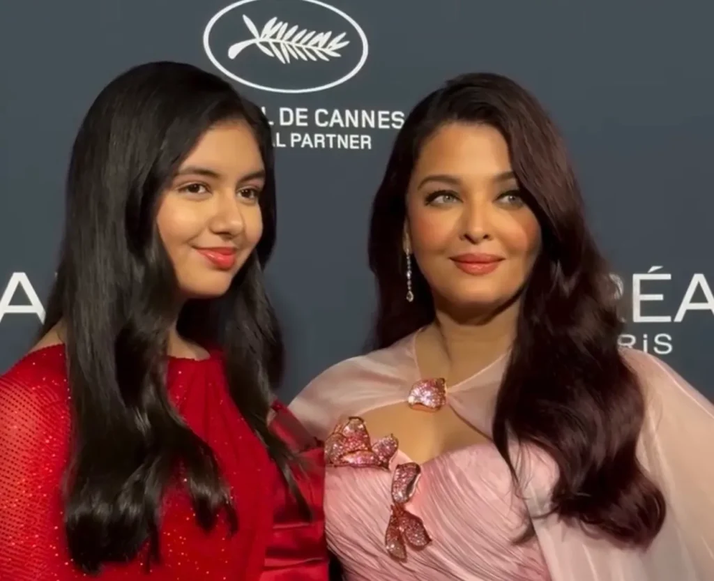 Aishwarya Rai Bachchan poses with her daughter Aaradhya in a pink Sophie Couture gown at the L’Oréal Paris Lights on Women Worthy Gala at Cannes 2026. Aishwarya Rai Bachchan poses with her daughter Aaradhya in a pink Sophie Couture gown at the L'Oréal Paris Lights on Women Worthy Gala at Cannes 2026.