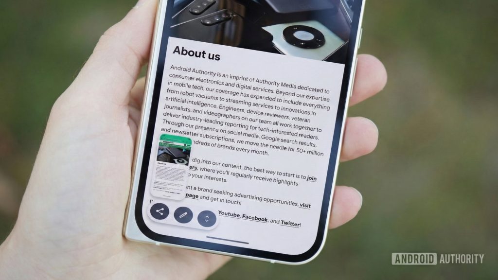 Android 17 QPR1 Beta 3 reveals new screenshot button, possibly for Aluminum OS