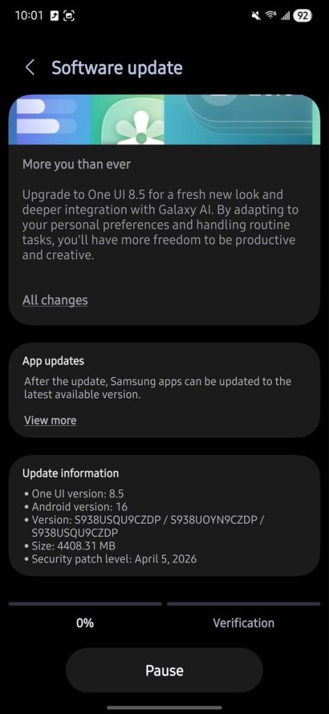 BREAKING: Samsung starts rolling out stable One UI 8.5 to Galaxy S25 users in the US