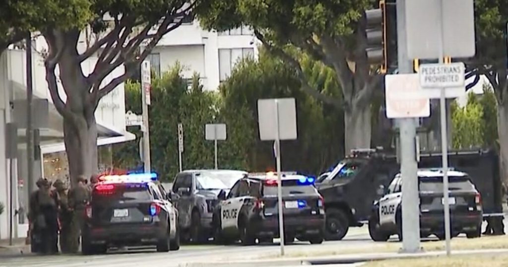 Beverly Hills police chase ends in crash and standoff with officers
