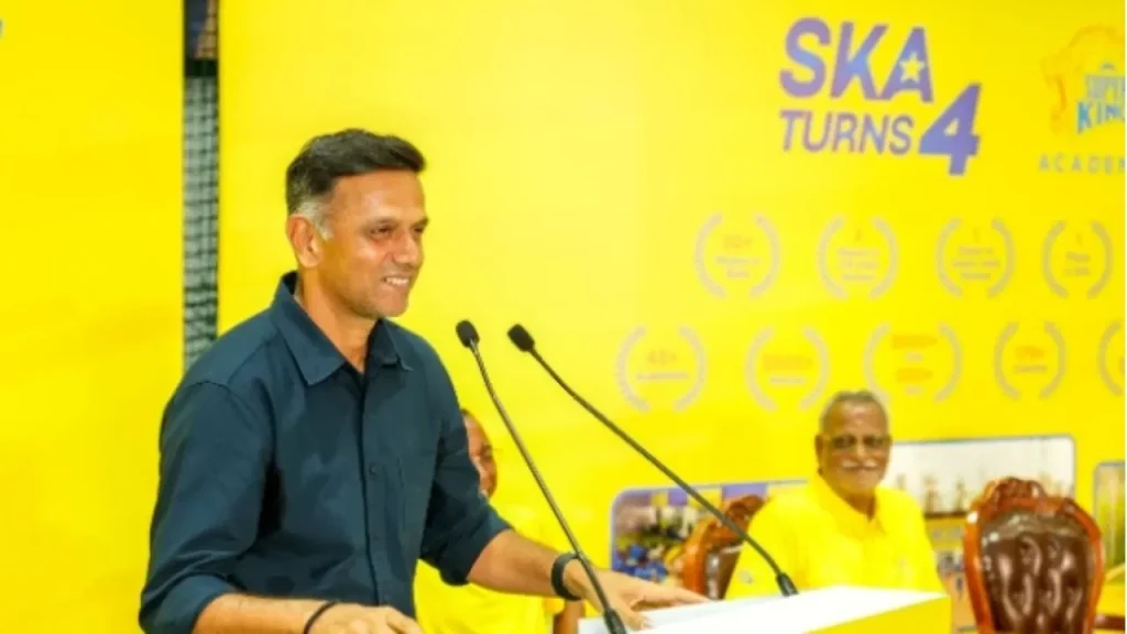 CSK finally react to rumors of Rahul Dravid as head coach