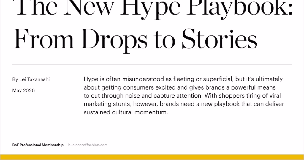 Case Study The New Hype Playbook: From Drops to Stories