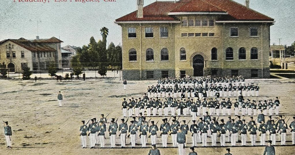 Comment: comfortably - permanently. The SoCal military academies that thrived and then folded up their tents