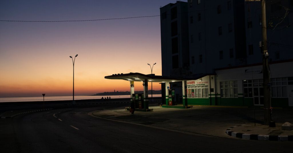 Cuba says it has run out of oil