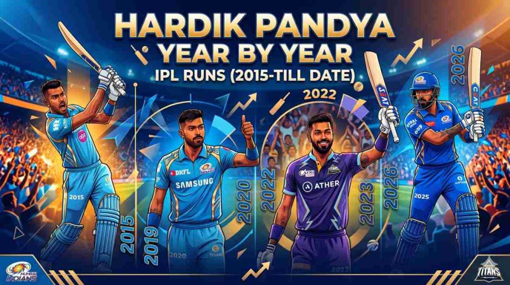 Hardik Pandya is scoring runs year after year in IPL