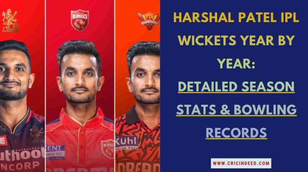 Harshal Patel IPL wickets year by year