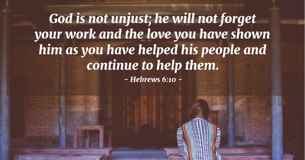 Hebrews 6:10 – Today's Verse for Monday, May 18, 2026