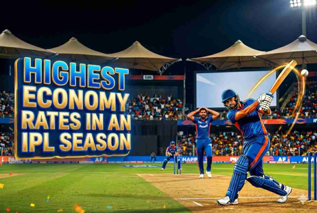 Highest economy rates in an IPL season