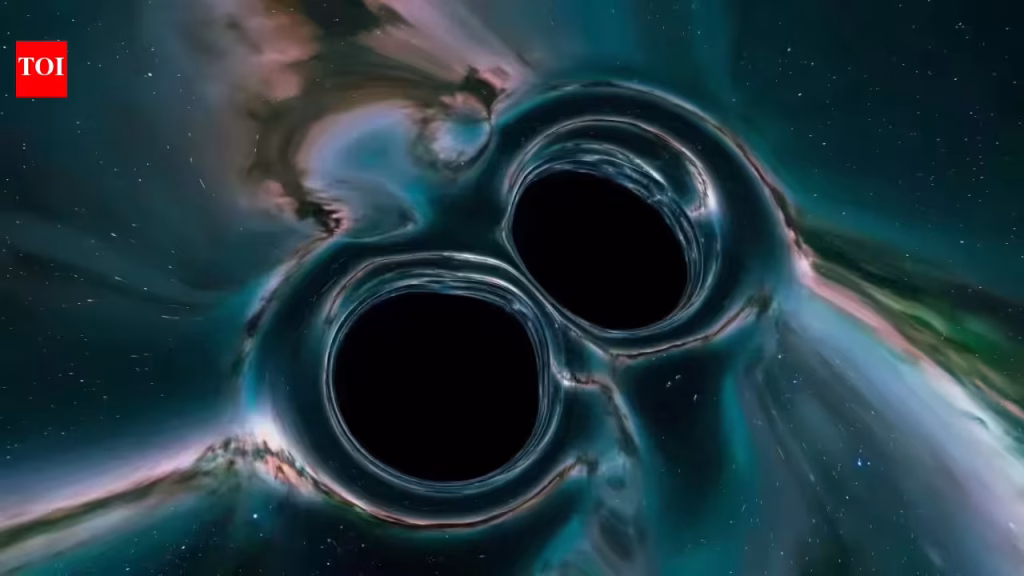 How black holes become cosmic monsters: Scientists uncover violent merger chain behind giant space objects