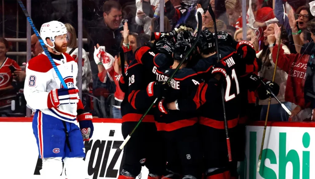 Hurricanes move closer to Stanley Cup final after defeating Canadiens 3-0