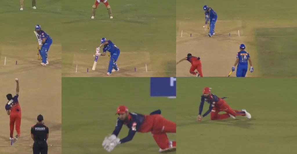 IPL 2026 (Watch): In the RCB match, Bhuvneshwar Kumar shook Mumbai Indians by taking consecutive wickets of Rohit Sharma and Suryakumar Yadav.