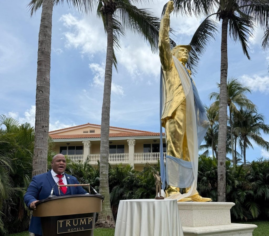 Is Trump's golden statue really a 'golden calf'?