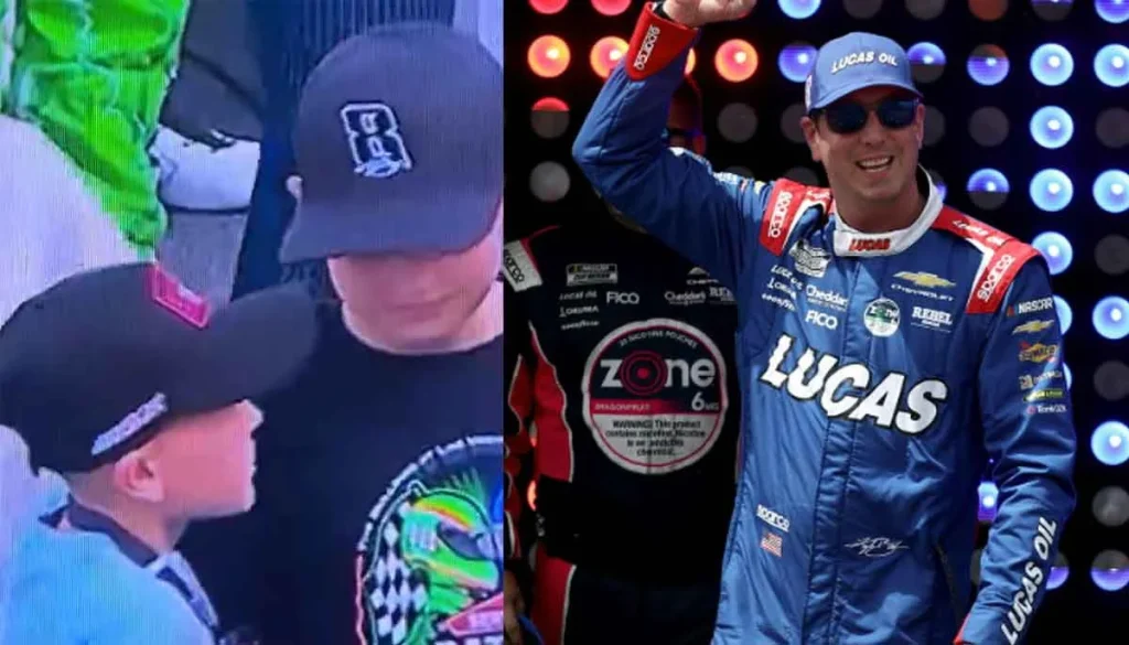 Kyle Larson's son melts people's hearts with his kind gesture towards Kyle Busch's son
