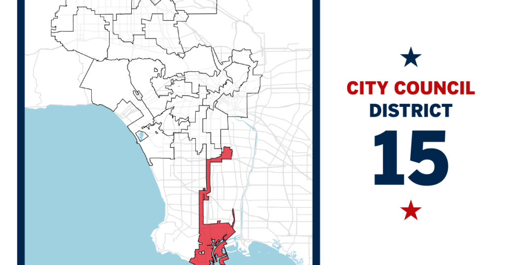 LA City Council District 15 election guide: Tim McCosker vs. Jordan Rivers