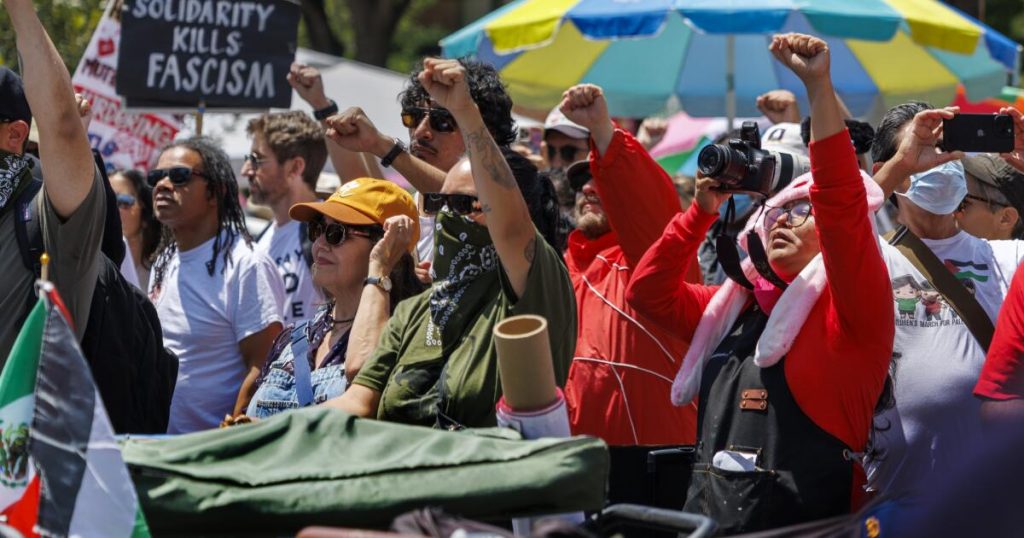 LA May Day rallies protest immigration expansion, cost of living