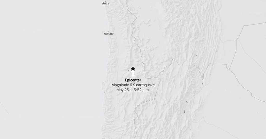 Map: 6.9 magnitude earthquake shakes Chile