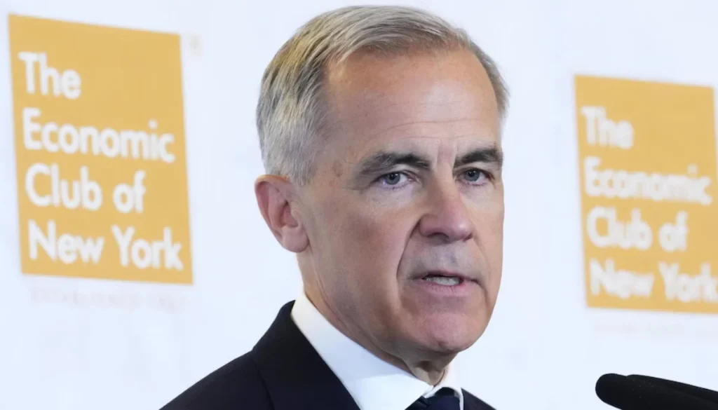 Mark Carney pushes for new US-Canada trade partnership during New York speech