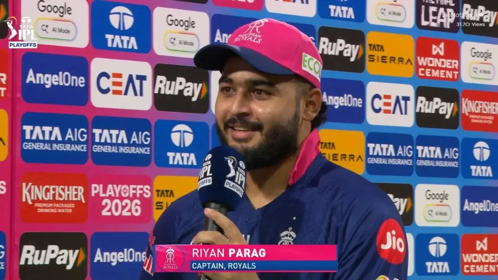 Riyan Parag sets extremely high standards after RR storms into IPL 2026 Qualifier 2