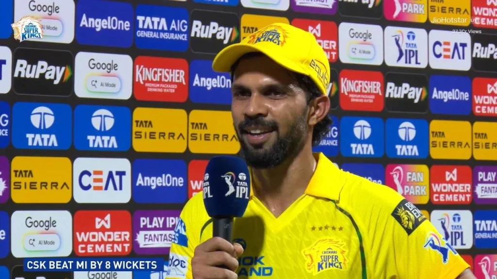 Ruturaj Gaikwad happy as CSK completes double over MI in IPL 2026