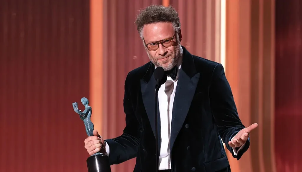 Seth Rogen pays emotional tribute to Catherine O'Hara after 'The Studio' BAFTA TV win