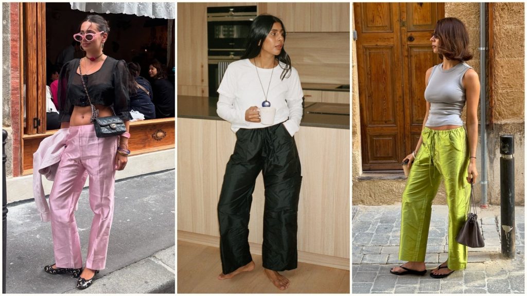 Sorry, satin-silk taffeta trousers are available for summer 2026 Sorry, satin-silk taffeta trousers are available for summer 2026
