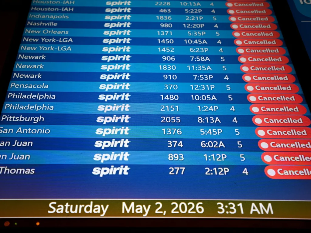 Spirit Airlines collapses amid rising fuel costs due to war on Iran Travel
