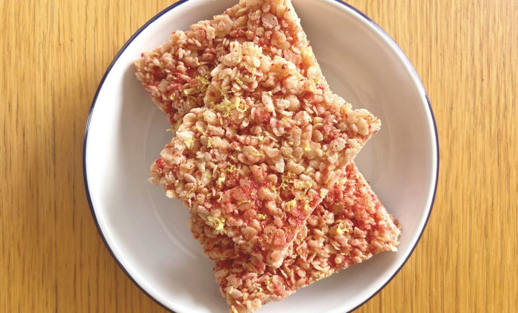 Strawberry-Lemon Rice Krispie Treats | cup of joe