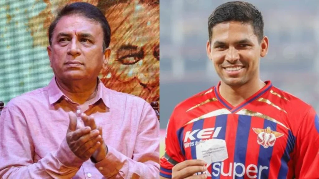 Sunil Gavaskar mercilessly trolls Akash Singh's viral 'chit' celebration on live TV