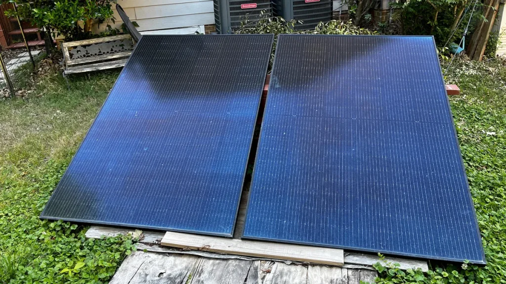These backyard solar panels saved me $20 a month on my electric bill - this is my setup