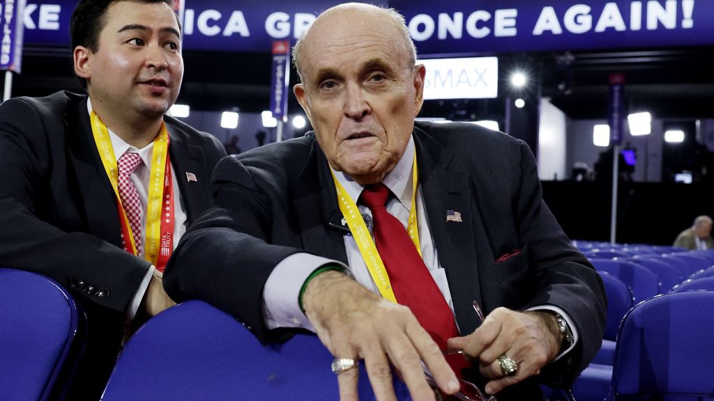 Trump says Rudy Giuliani is in critical condition