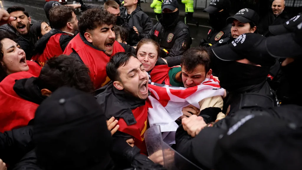 Turkish police fired tear gas at May Day rally, arrested hundreds. labor rights