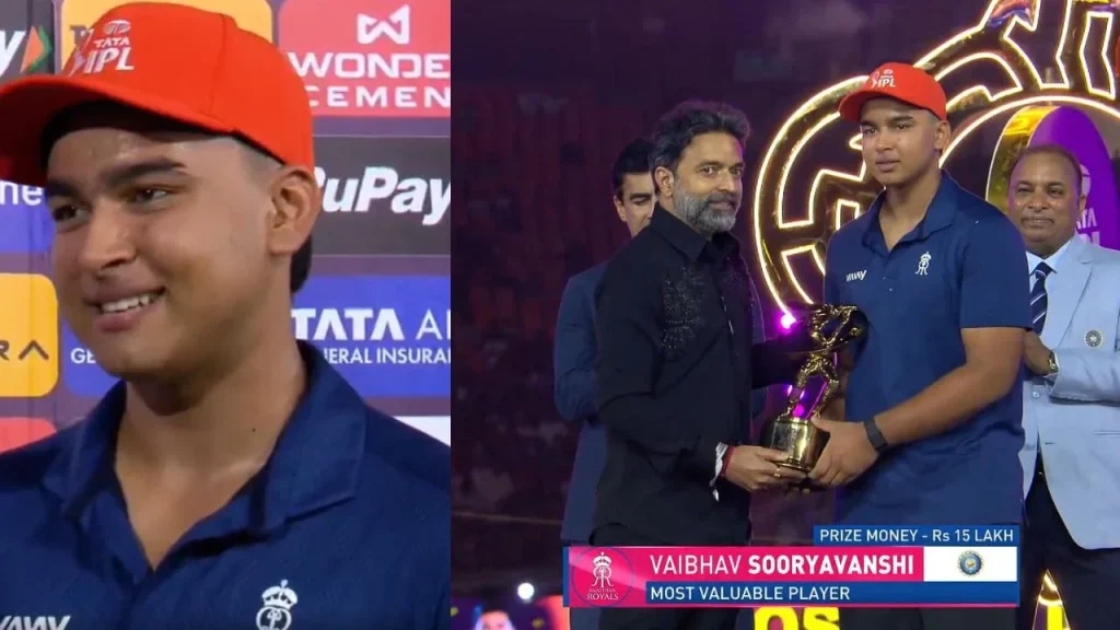Vaibhav Suryavanshi reflects on lessons from IPL 2026 after winning MVP, Orange Cap and Emerging Player of the Year Vaibhav Suryavanshi reflects on lessons from IPL 2026 after winning MVP, Orange Cap and Emerging Player of the Year