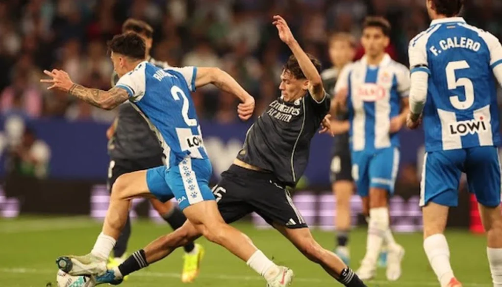 Vinicius Junior's stellar performance helps Real Madrid beat Espanyol and force Barcelona to wait for La Liga title
