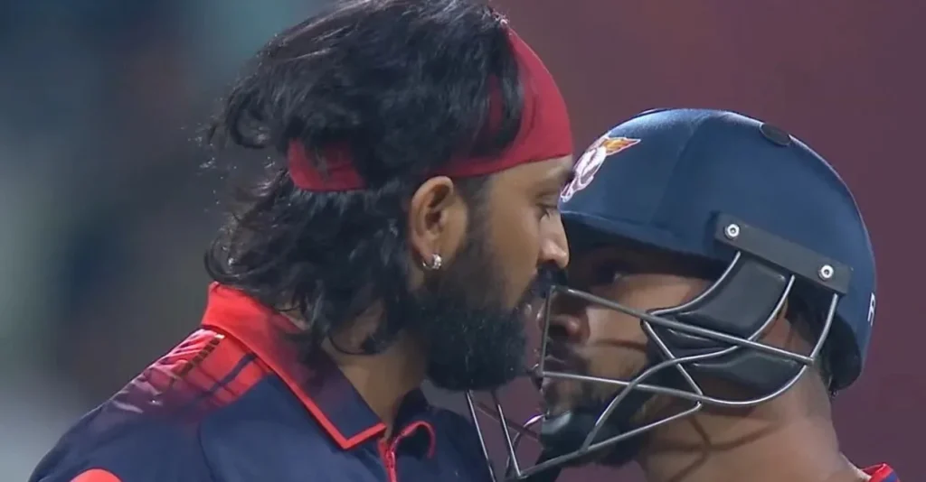 WATCH: Nicholas Pooran grabs Krunal Pandya by the collar after LSG vs RCB match in IPL 2026
