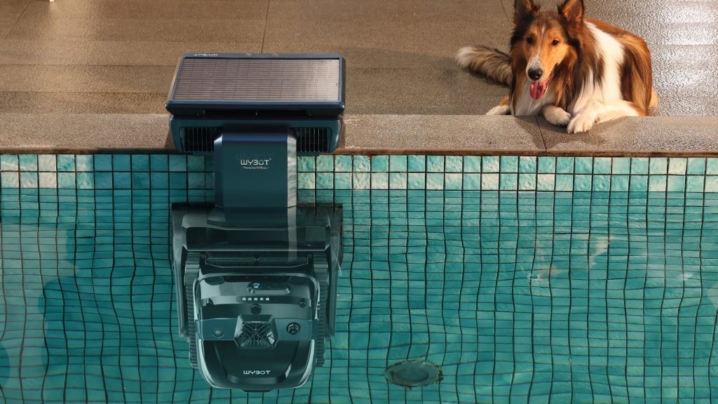 WYBOT S3 is the world's first robotic pool cleaner that cleans, docks and empties itself