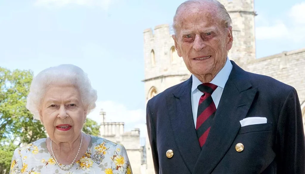 Why did Prince Philip live separately from Queen Elizabeth?