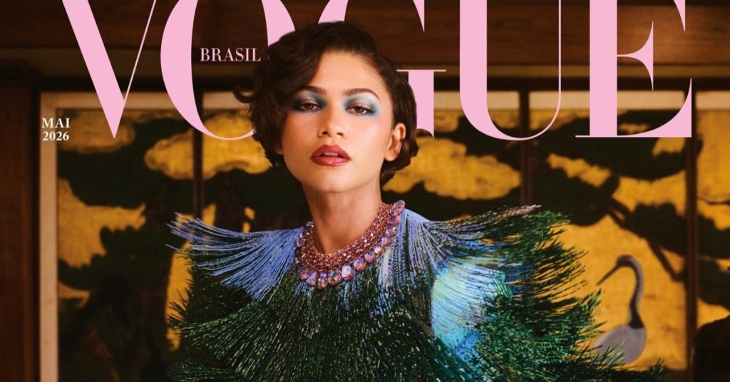 Zendaya goes high glam for her Vogue Brazil cover